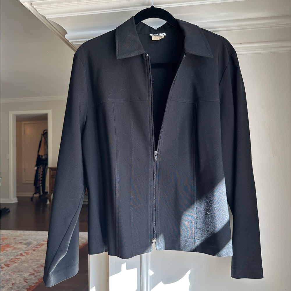 Clio Black Blazer Tailored Minimalist Design